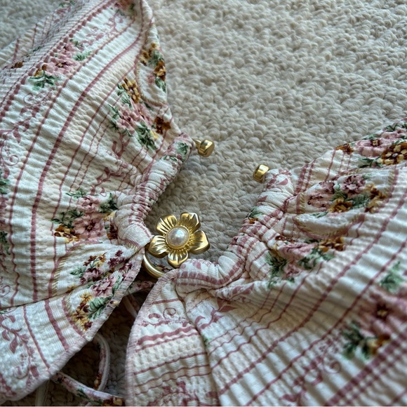 P2F Carly Floral Blush One Piece Swim Suit - Picture 4 of 12